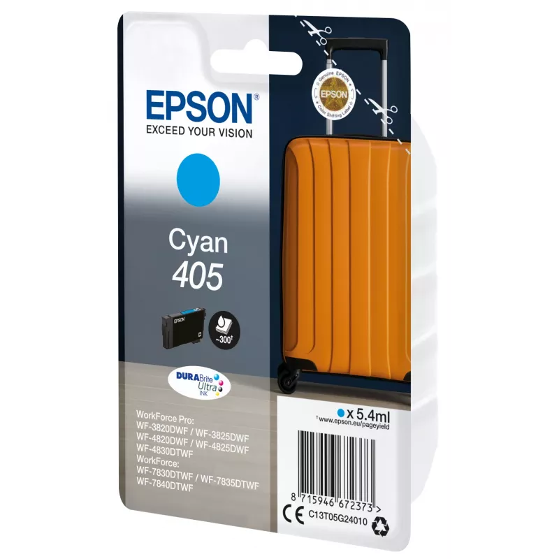 Epson Cyan 405 DURABrite Ultra Ink ink cartridge 1 pc(s) Original Standard Yield