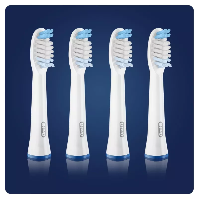 Toothbrush Heads Oral-B Braun Pulsonic Clean 4 pcs White