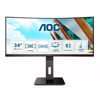 AOC P2 CU34P2A computer monitor 86.4 cm (34 inch) 3440 x 1440 pixels Quad HD LED Black