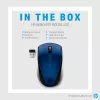 HP Wireless Mouse 220 (Lumiere Blue), Ambidextrous, RF Wireless, Blue