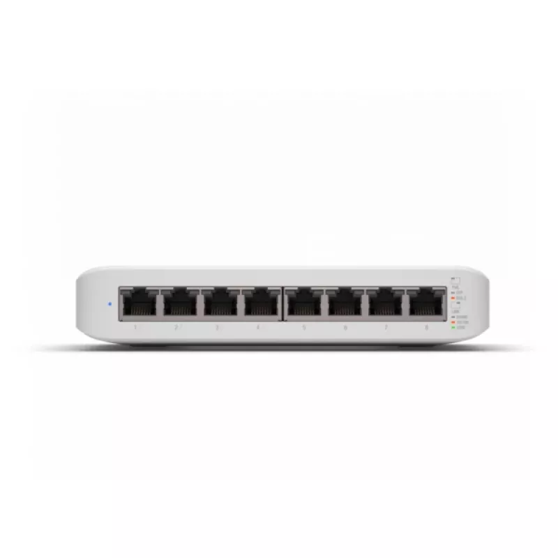Managed switch UBIQUITI UniFi Switch Lite 8 PoE L2, 8x Gigabit, 4x PoE+ (30W/port), 54V DC, 60W consumption