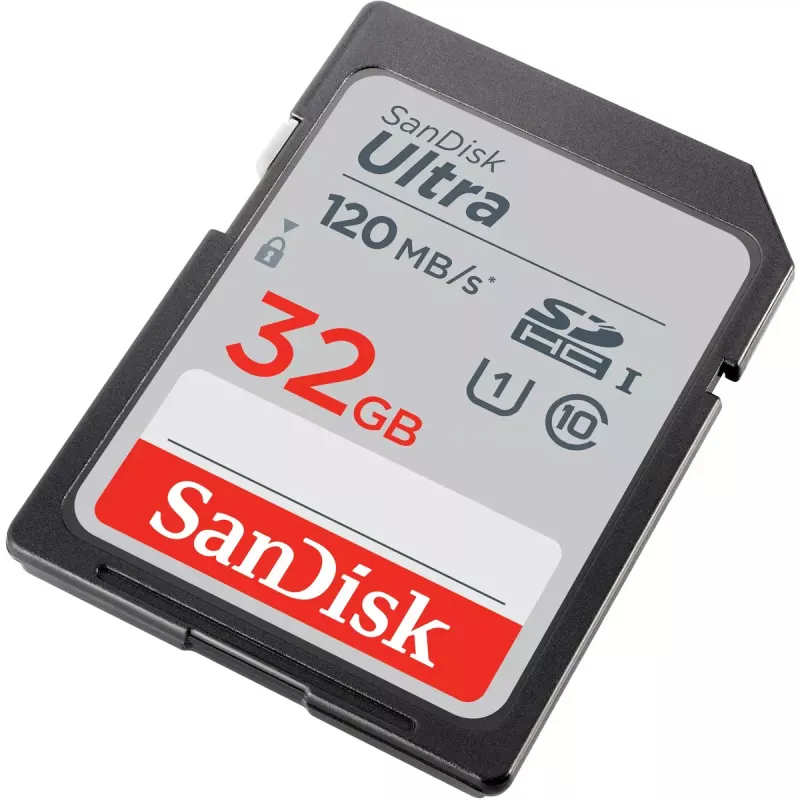 WESTERN DIGITAL SanDisk Ultra 32GB SDHC Memory Card Class 10 UHS-I 120MB/s (SDSDUN4-032G-GN6IN)
