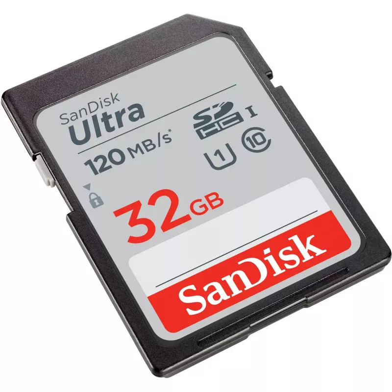 WESTERN DIGITAL SanDisk Ultra 32GB SDHC Memory Card Class 10 UHS-I 120MB/s (SDSDUN4-032G-GN6IN)