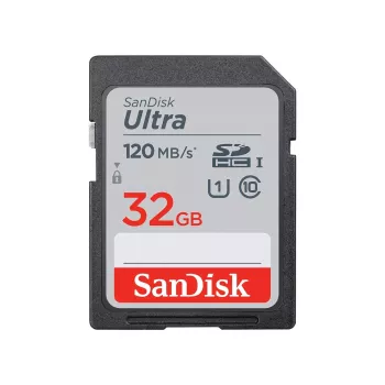 WESTERN DIGITAL SanDisk Ultra 32GB SDHC Memory Card Class 10 UHS-I 120MB/s (SDSDUN4-032G-GN6IN)