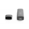 DIGITUS Combo Card Reader Hub (USB-C+USB 3.0) 1x SD, 1x MicroSD, 1x USB 3.0, grey