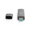 DIGITUS Combo Card Reader Hub (USB-C+USB 3.0) 1x SD, 1x MicroSD, 1x USB 3.0, grey