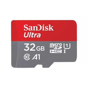 SanDisk 32GB Ultra microSDHC UHS-I Memory Card with Adapter - 98MB/s, C10, U1, Full HD, A1