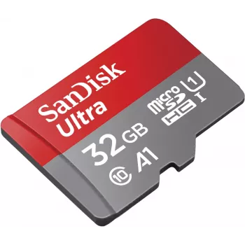 SanDisk 32GB Ultra microSDHC UHS-I Memory Card with Adapter - 98MB/s, C10, U1, Full HD, A1