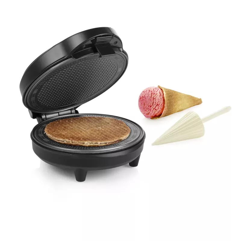 Ice cone maker Tristar WF-1170, circular waffle form, 700 W, 220–240 V, 1.35 kg, black