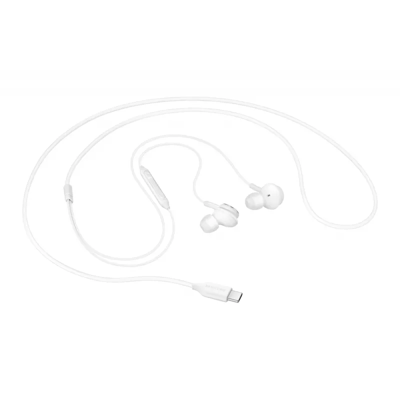 Wired in-ear headset Samsung EO-IC100, binaural, USB Type-C connector, 32 Ω impedance, 20–20000 Hz, white