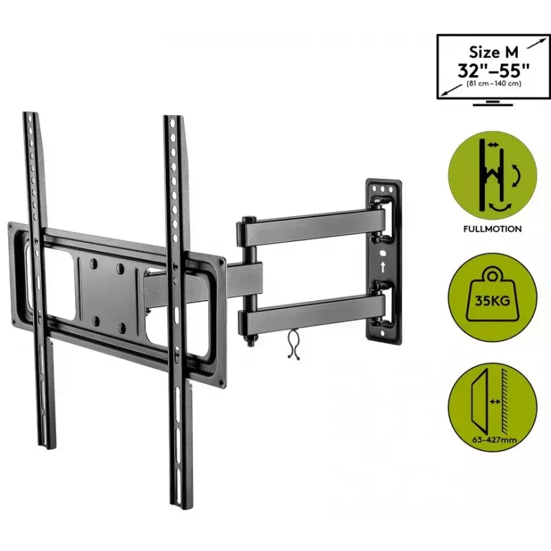 Goobay TV wall mount Basic FULLMOTION M 35 kg 32-55 inch