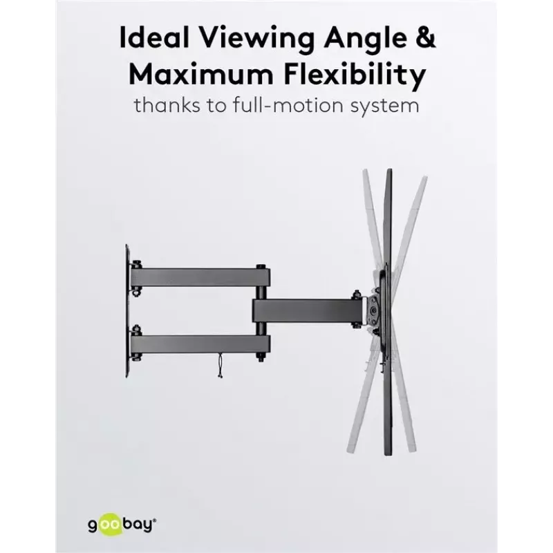Goobay TV wall mount Basic FULLMOTION M 35 kg 32-55 inch