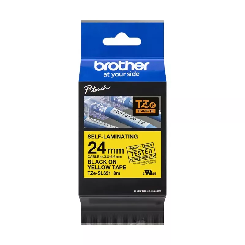 Brother TZE-SL651 label-making tape Black on gold