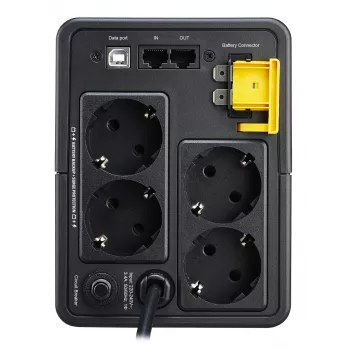 APC Back-UPS, 750VA, Tower, 230V, 4x CEE 7/7 Schuko outlets, AVR