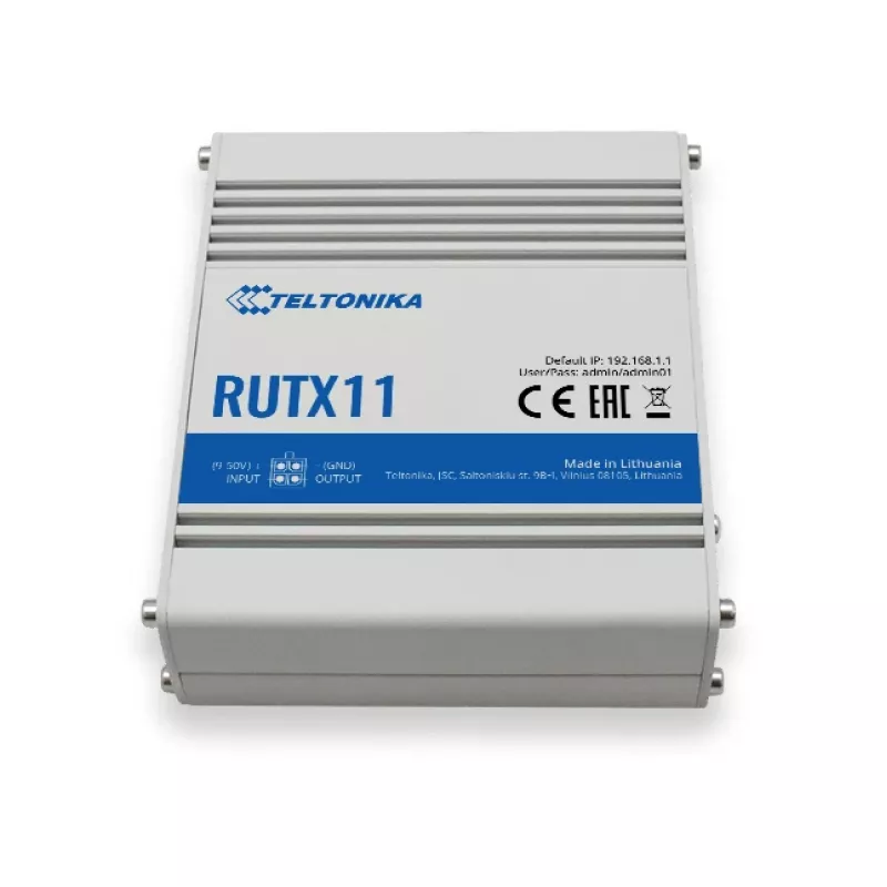 TELTONIKA Rutx11 4g Lte CAT6 Dual Band Wi-Fi Industrial Router