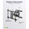 Goobay TV wall mount Pro FULLMOTION (L) 60 kg 37-70 inches