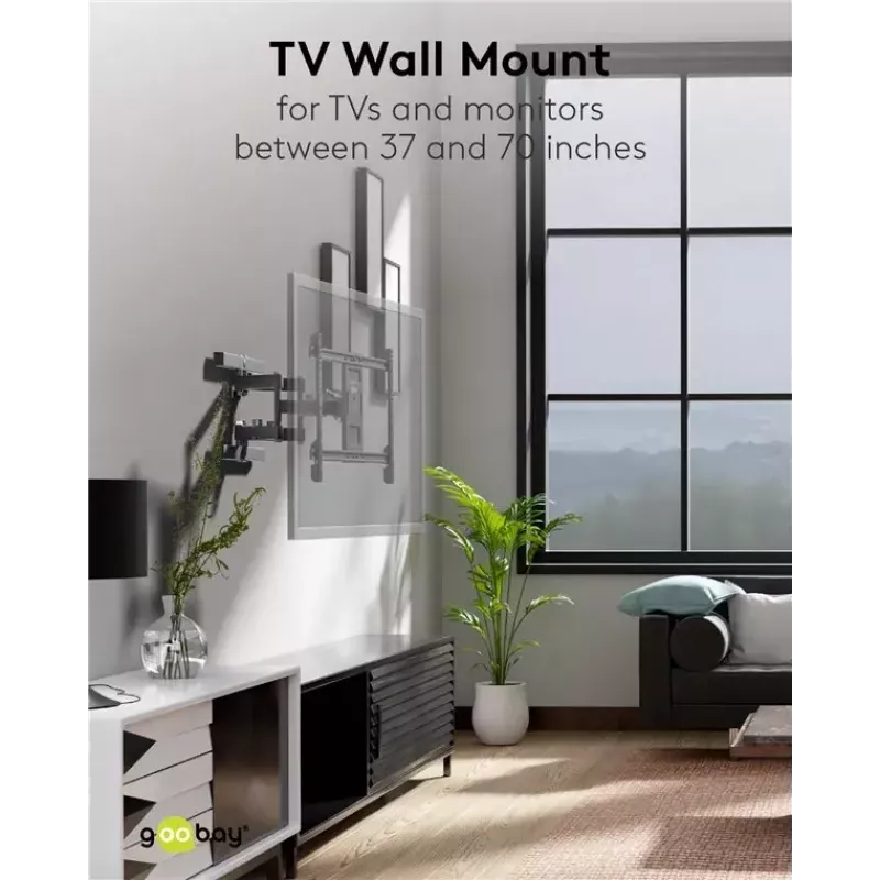 Goobay TV wall mount Pro FULLMOTION (L) 60 kg 37-70 inches