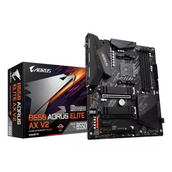 Motherboard GIGABYTE B550 AORUS ELITE AX V2 ATX, AMD B550, Socket AM4, DDR4, 4 DIMM, Wi‑Fi 6E, 2.5Gb LAN