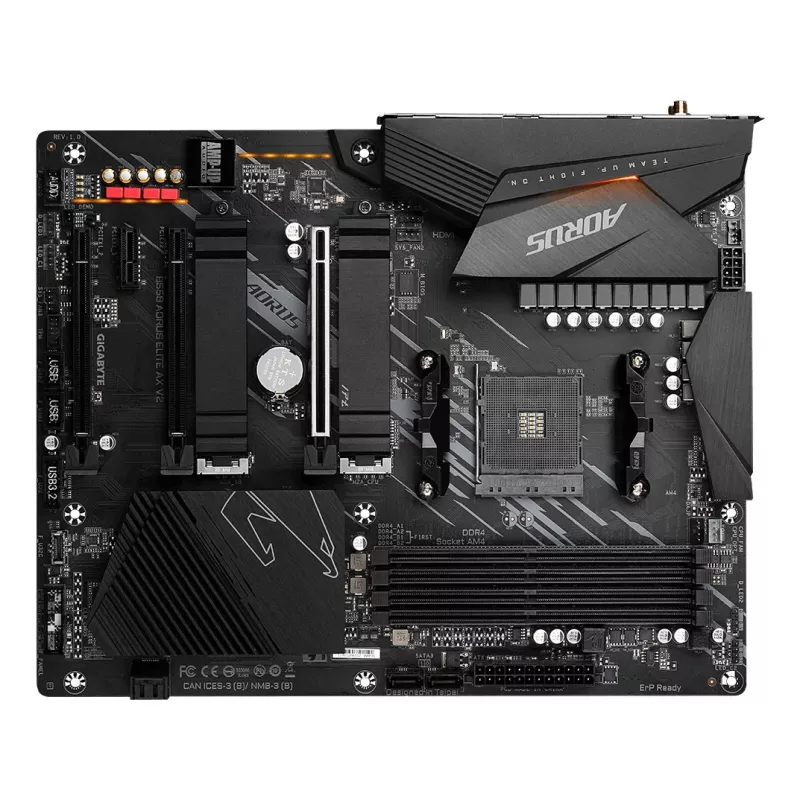 Motherboard GIGABYTE B550 AORUS ELITE AX V2 ATX, AMD B550, Socket AM4, DDR4, 4 DIMM, Wi‑Fi 6E, 2.5Gb LAN
