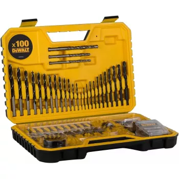 Drill bit set DeWalt DT71563-QZ — 100 pcs for metal, includes screwdriver bits and carrying case