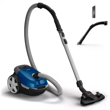 Cylinder vacuum cleaner Philips XD3110/09 — 900 W, 3 L dust bag, HEPA filtration, telescopic metal tube