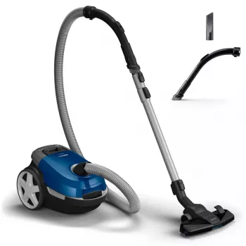 Cylinder vacuum cleaner Philips XD3110/09 — 900 W, 3 L dust bag, HEPA filtration, telescopic metal tube