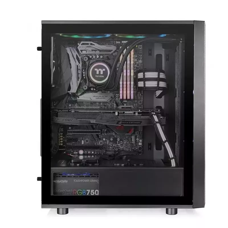 PC case Thermaltake Versa J25 TG RGB Midi Tower Black