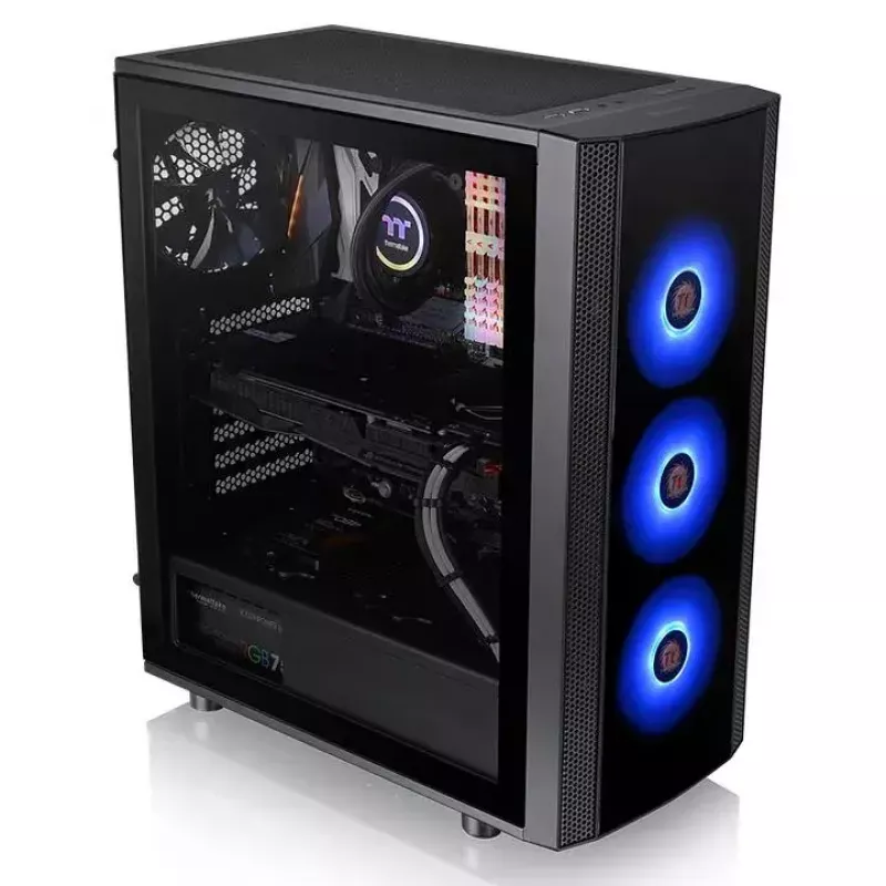 PC case Thermaltake Versa J25 TG RGB Midi Tower Black