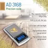 Precision scale Adler AD 3168, 100 g capacity, 0.01 g accuracy, silver, portable
