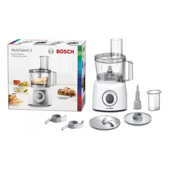 Food processor Bosch MCM3100W — 800 W, 2.3 L bowl, 2 speeds, turbo, white