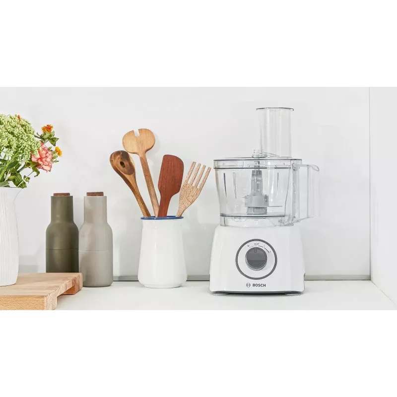 Food processor Bosch MCM3100W — 800 W, 2.3 L bowl, 2 speeds, turbo, white