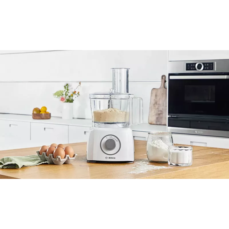 Food processor Bosch MCM3100W — 800 W, 2.3 L bowl, 2 speeds, turbo, white