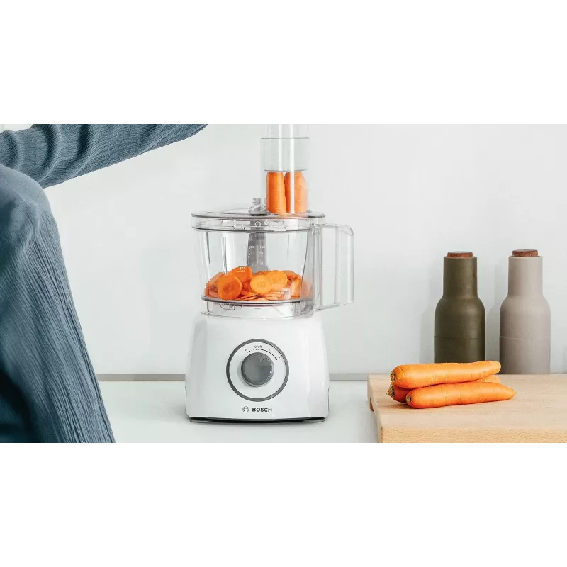 Food processor Bosch MCM3100W — 800 W, 2.3 L bowl, 2 speeds, turbo, white