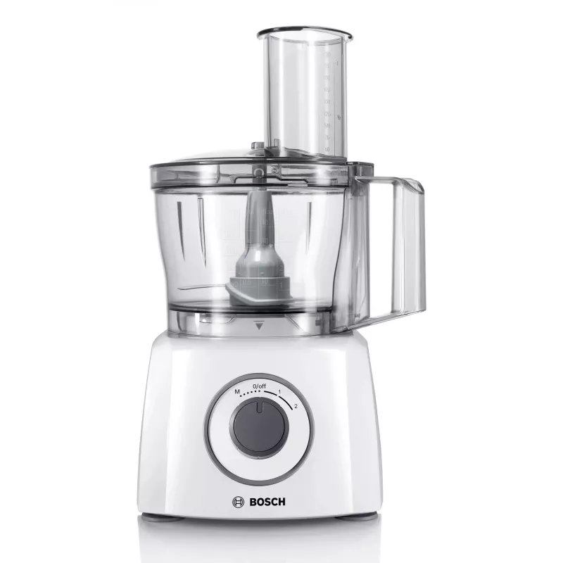 Food processor Bosch MCM3100W — 800 W, 2.3 L bowl, 2 speeds, turbo, white