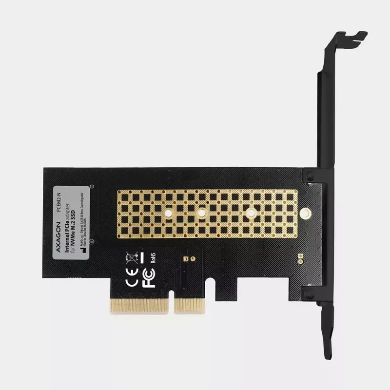 AXAGON ECO PCEM2-N PCIE NVME M.2 Adapter Internal Adapter PCI-Express x4 for connecting NVMe M.2 SSD Hard Drive to Computer