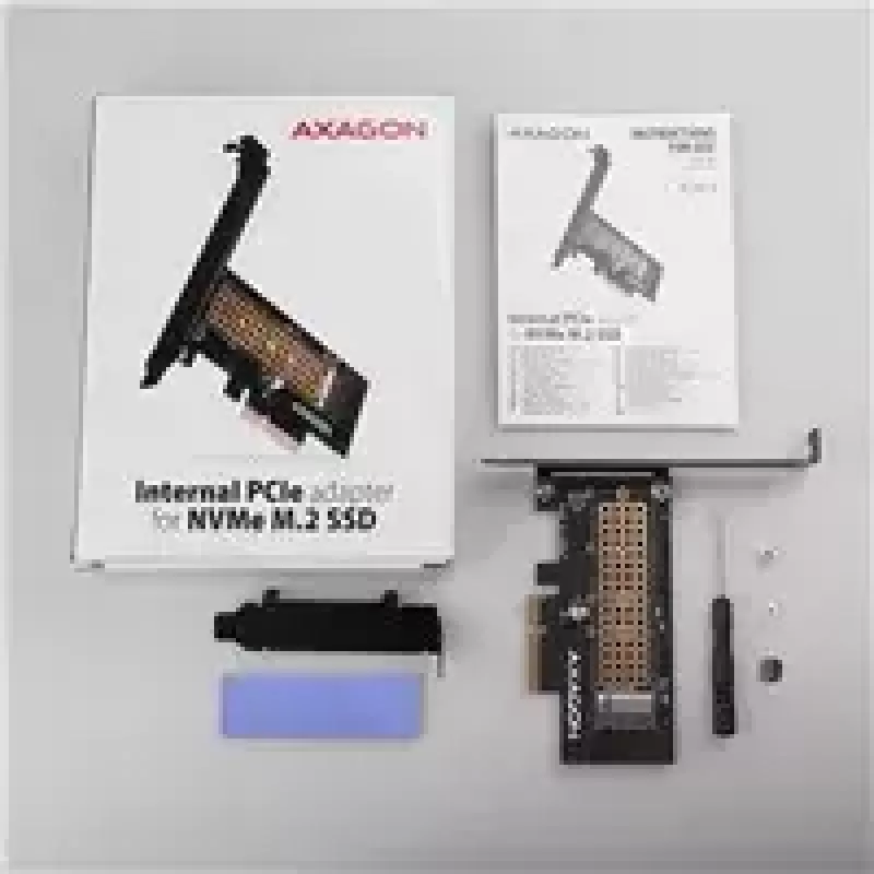 AXAGON ECO PCEM2-N PCIE NVME M.2 Adapter Internal Adapter PCI-Express x4 for connecting NVMe M.2 SSD Hard Drive to Computer