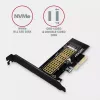 AXAGON ECO PCEM2-N PCIE NVME M.2 Adapter Internal Adapter PCI-Express x4 for connecting NVMe M.2 SSD Hard Drive to Computer