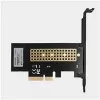 AXAGON ECO PCEM2-N PCIE NVME M.2 Adapter Internal Adapter PCI-Express x4 for connecting NVMe M.2 SSD Hard Drive to Computer