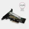AXAGON ECO PCEM2-N PCIE NVME M.2 Adapter Internal Adapter PCI-Express x4 for connecting NVMe M.2 SSD Hard Drive to Computer