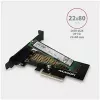 AXAGON ECO PCEM2-N PCIE NVME M.2 Adapter Internal Adapter PCI-Express x4 for connecting NVMe M.2 SSD Hard Drive to Computer