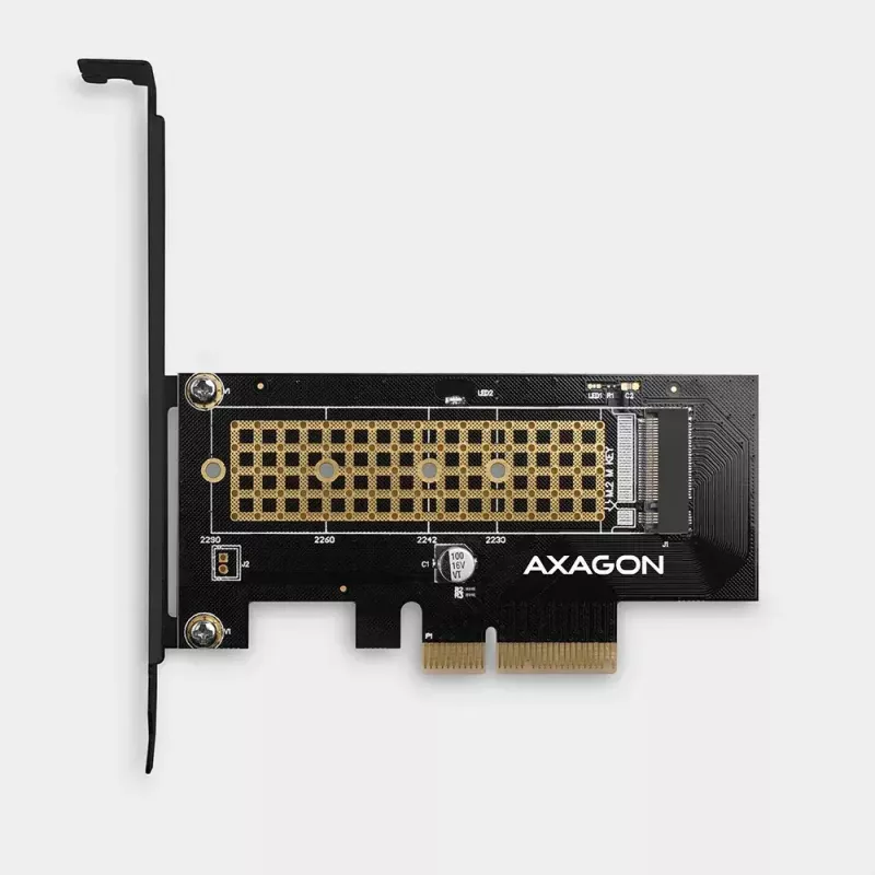 AXAGON ECO PCEM2-N PCIE NVME M.2 Adapter Internal Adapter PCI-Express x4 for connecting NVMe M.2 SSD Hard Drive to Computer