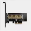 AXAGON ECO PCEM2-N PCIE NVME M.2 Adapter Internal Adapter PCI-Express x4 for connecting NVMe M.2 SSD Hard Drive to Computer