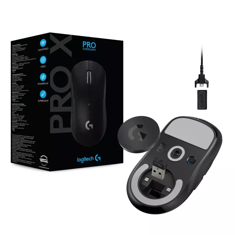 LOGITECH Gaming Mouse - Pro X Superlight Wireless - Black