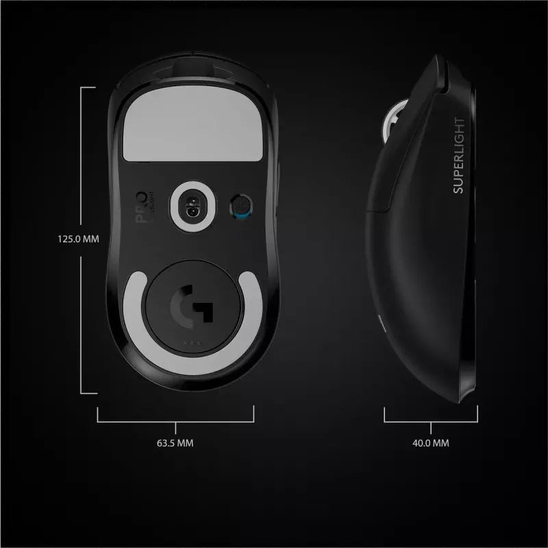 LOGITECH Gaming Mouse - Pro X Superlight Wireless - Black