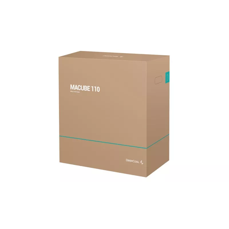 PC case DeepCool MACUBE 110 Midi Tower Black — microATX/Mini-ITX, tempered glass, supports GPU 320 mm, CPU cooler 165 mm
