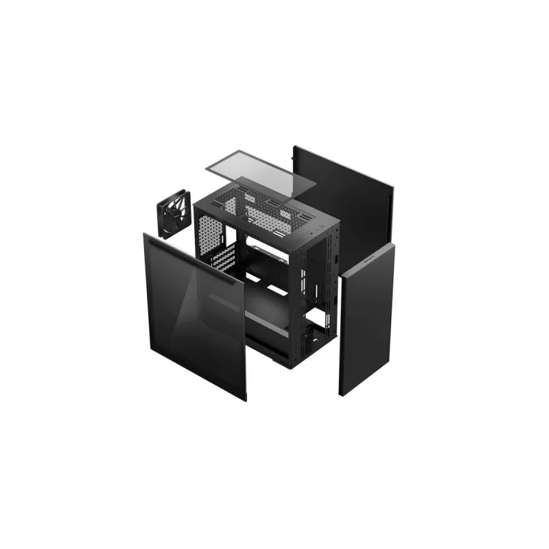 PC case DeepCool MACUBE 110 Midi Tower Black — microATX/Mini-ITX, tempered glass, supports GPU 320 mm, CPU cooler 165 mm