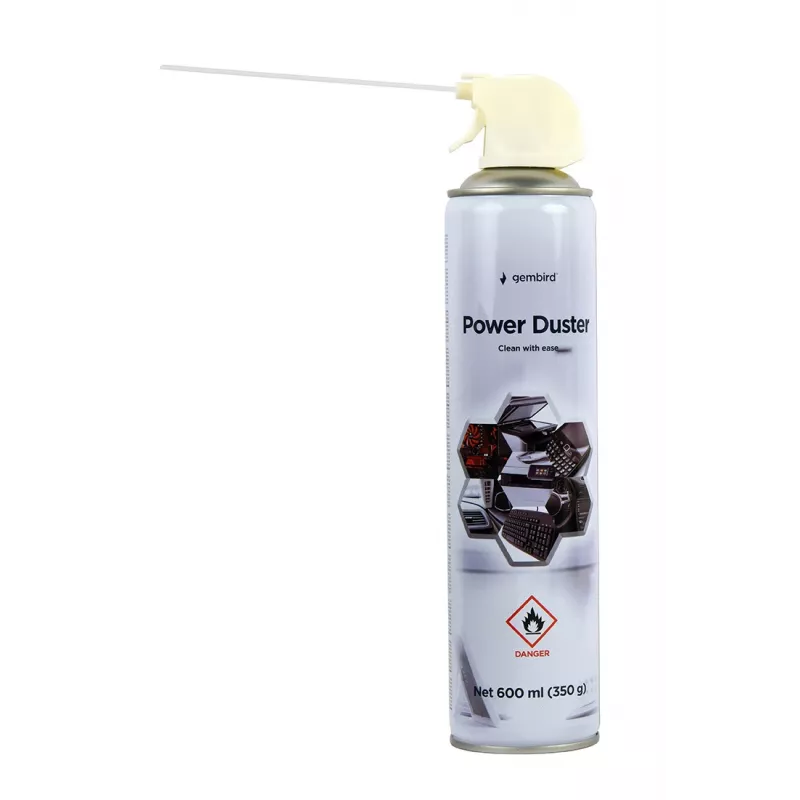 Compressed air duster GEMBIRD CK-CAD-FL600-01 — 600 ml, 0.06 bar, flammable aerosol