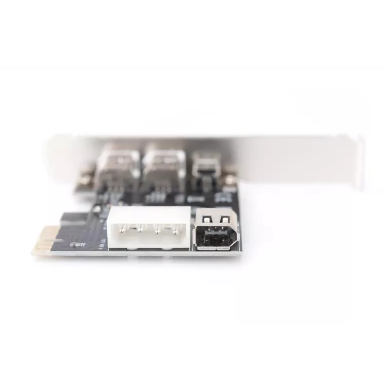 DIGITUS IEEE 1394a Interface Card, Pci-e, 3 Port 1x ext. 1394mini, 2x ext. 1394a Ports