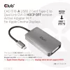CLUB3D USB3.2 Gen1 Type-C to Dual Link DVI-D HDCP OFF version Active Adapter M/F for Apple Cinema Displays