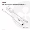 USB3.2 Gen1 Type-C to Gigabit Ethernet Adapter CLUB3D CAC-1519